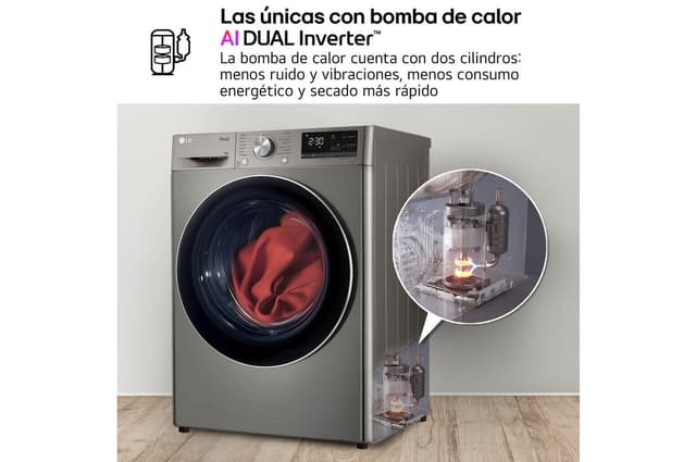 Detalle 2 de RH90V9PV2N Outlet Secadora 9 kg con bomba de calor 💧