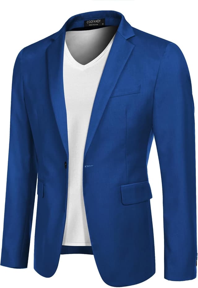 Thumbnail 5 de COOFANDY Mens Sport Coat Casual Blazer One-Button Jacket