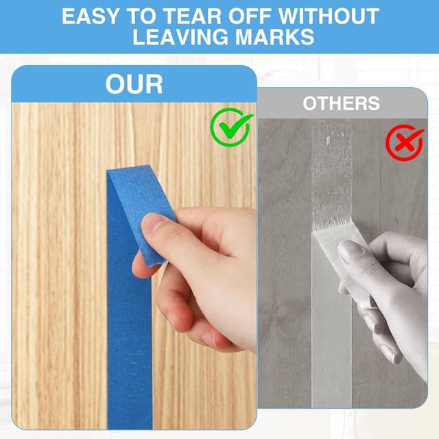 Thumbnail 2 de WUFANC Cinta de Enmascarar 24 mm x 50 m