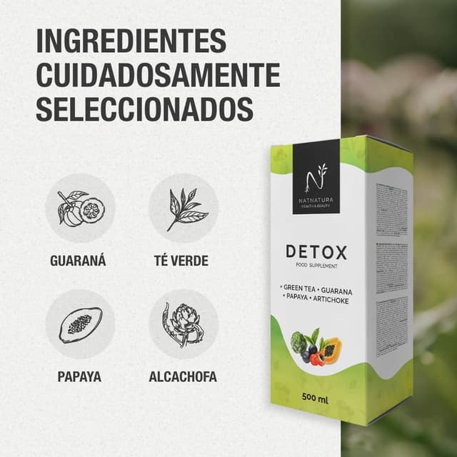 Thumbnail 6 de NATNATURA DETOX JARABE 500ml 🍹
