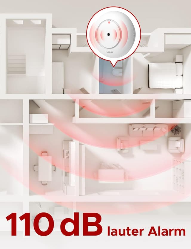 Detalle de X-Sense STANDALONE WS01 Mini-Wassermelder ohne App (3er Set) – batteriebetrieben, IP66, 110 dB Alarm