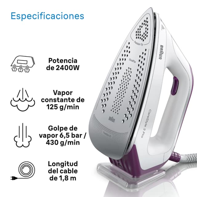 Thumbnail 1 de Braun CareStyle 3 IS3155VI Centro de Planchado con Suela FreeGlide