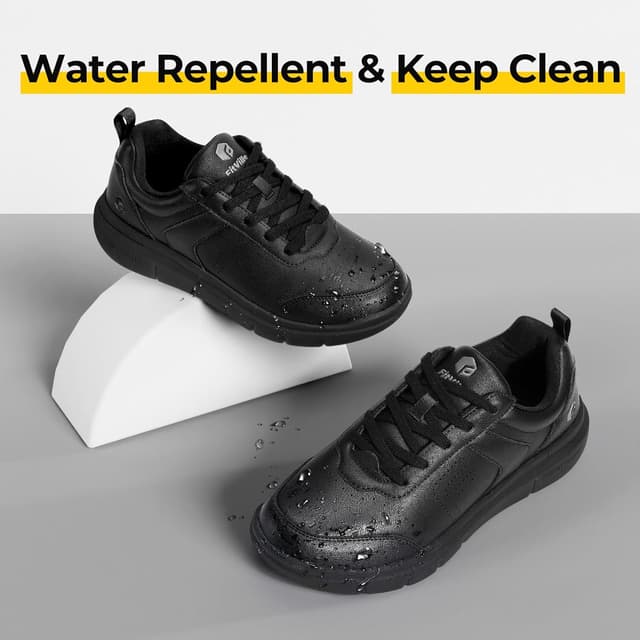 Thumbnail 6 de FitVille Extra Weit Freizeitschuhe Herren – superweiche vegane Leder-Sneaker für Business & Alltag