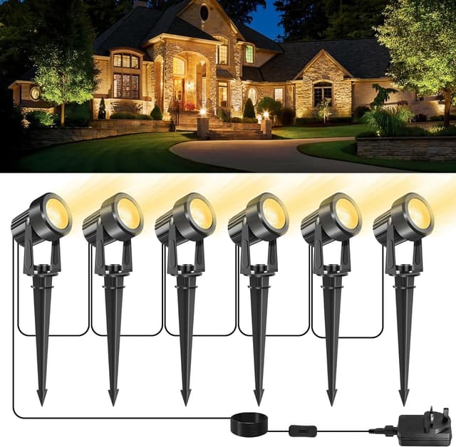 Thumbnail 6 de NATPOW Garden Lights mains powered 5V spotlights for lawn 🌳