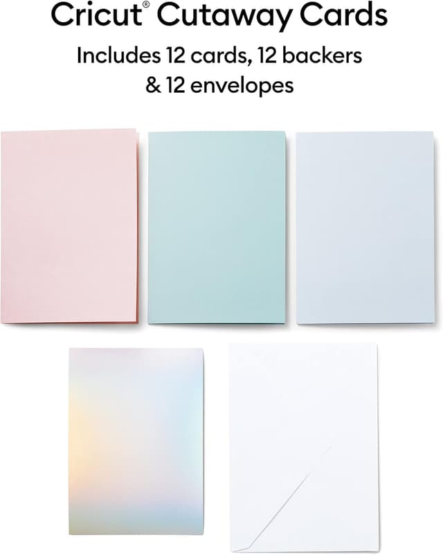 Detalle 2 de Cricut Chaway Cards Pastello per Tappetino Cartoncino 12 carte