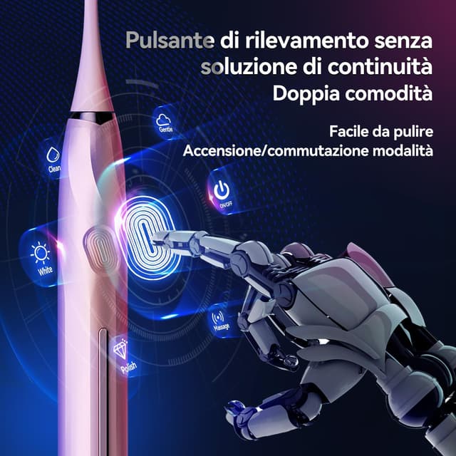 Thumbnail 2 de SEAGO SG-2752 spazzolino sonico elettrico 5 modalità