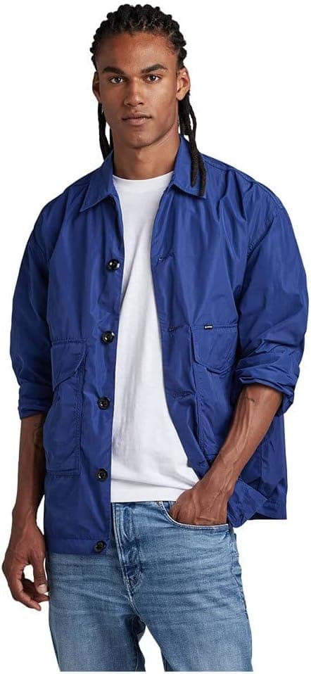 Detalle de G-Star Hommes Worker Oversized Overshirt : la surchemise pensée pour le quotidien