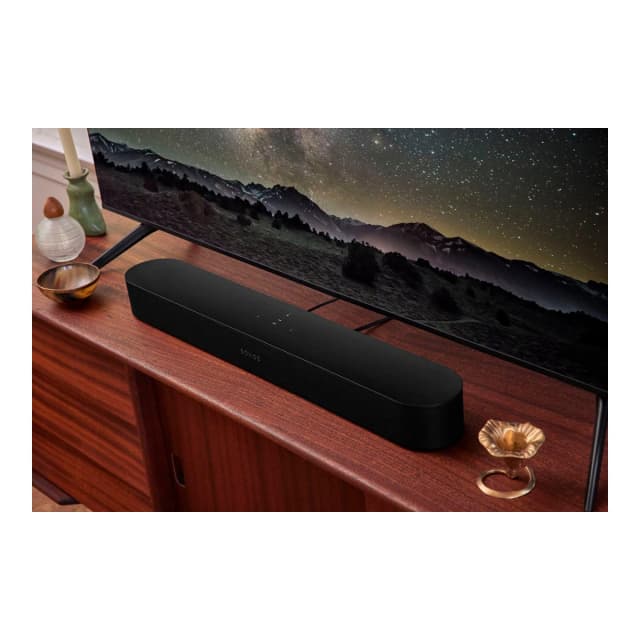 Detalle de Sonos Beam (2ª gen.) Barra de sonido Wi‑Fi negra reacondicionada a estrenar