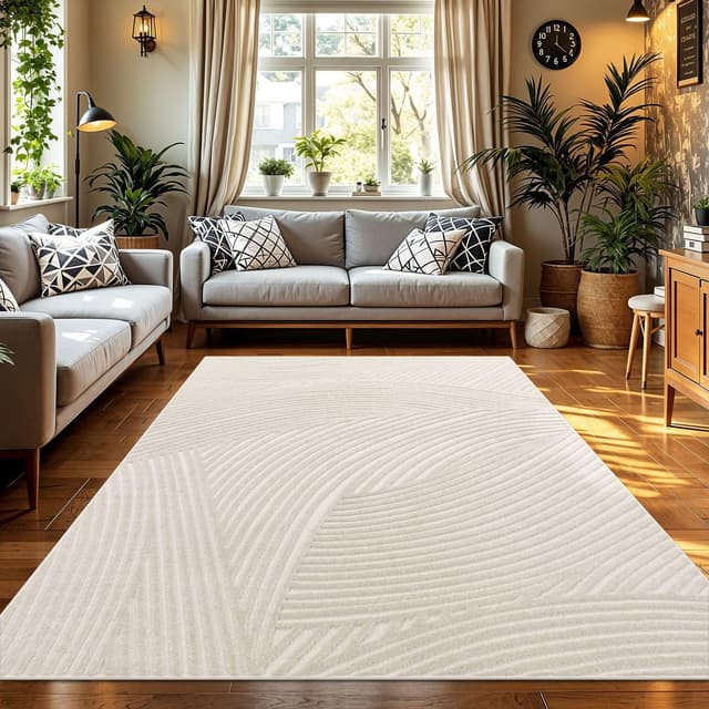 Detalle de Tapis TT Home 240x340 cm motif géométrique