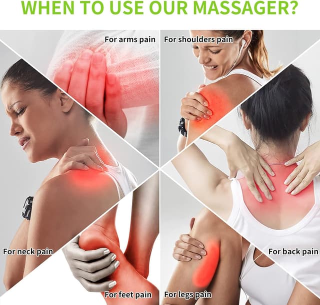 Detalle 2 de iKristin Back Neck Massager with Heat – Shiatsu kneading massage pillow for home and car