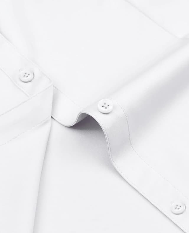 Detalle de Siliteelon Damen Bluse bügelfrei Regular fit mit Stretch – Unifarbenes Business- und Freizeithemd