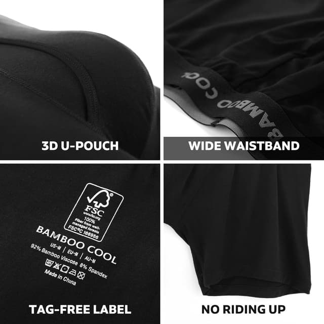 Detalle de Bamboo Cool Men's Boxer Briefs