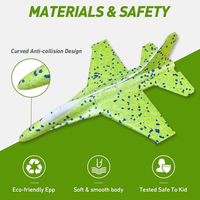 Thumbnail 6 de F-15 Eagle 13.2-inch LED Foam Glider Pack ✈