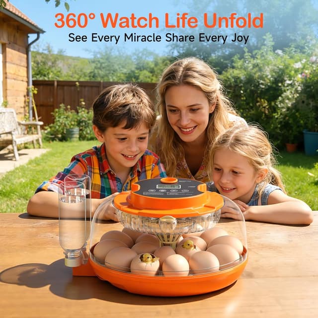 Detalle de Onsju 18-Egg Automatic Incubator for Hatching Eggs with Humidity Control