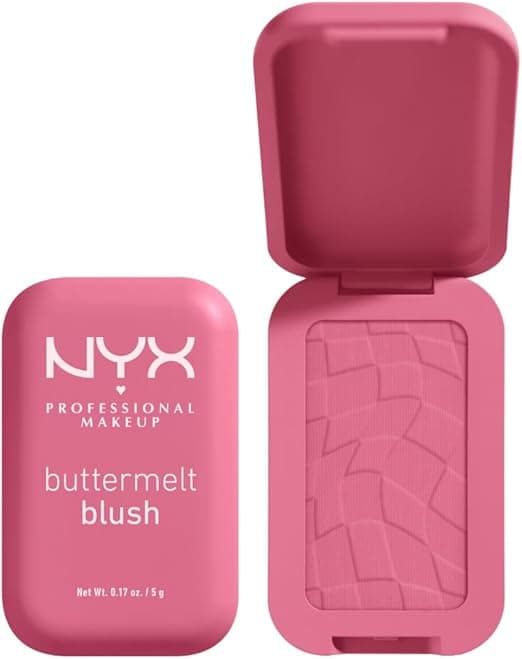 Detalle de NYX Buttermelt Blush 💖 Tono 06 For The Butta, 12h Duración