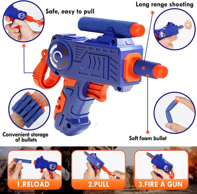 Detalle de Lehoo Castle Electronic Target for Nerf Guns (Black) – digital auto scoring target with 4 modes, lights & sound