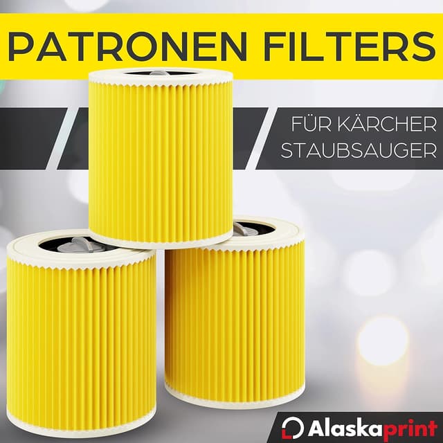 Detalle 2 de Kärcher WD3 Filterset 3x Patronenfilter passend