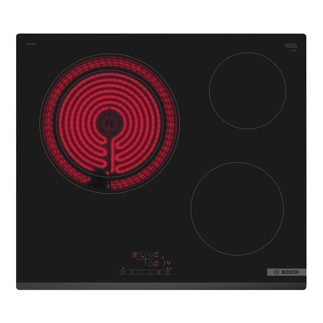 Detalle de Bosch PKK631BB8E placa vitrocerámica 3 zonas