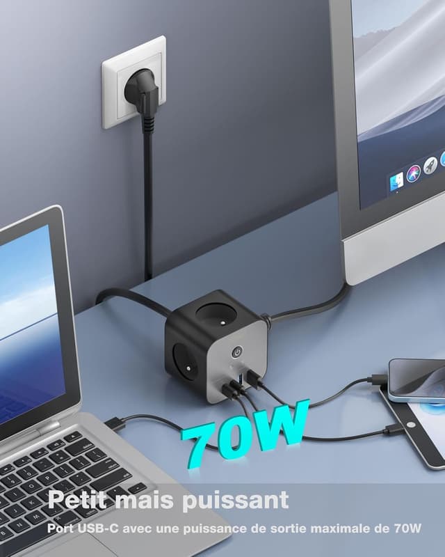 Thumbnail 1 de VEFVE CubePulse70 Chargeur 70W