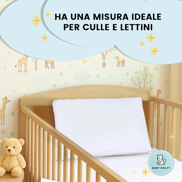 Thumbnail 6 de BABY WOLFY Cuscino Lettino Bambino 40x60 cm certificato OEKO-TEX®