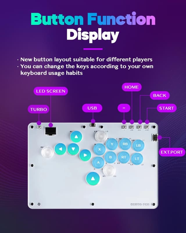 Detalle 2 de Sehawei R16 Arcade Stick 16 Tasten