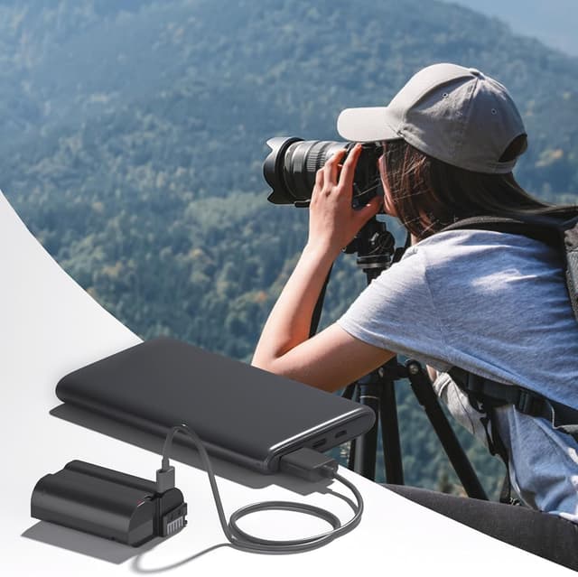 Thumbnail 6 de LP EN-EL15C Battery 2-Pack (2600mAh) with USB-C Fast Charging for Nikon EN-EL15C