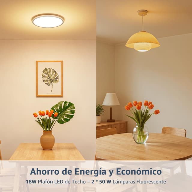 Thumbnail 5 de Lepro Lámpara LED Techo 18W Ø22cm