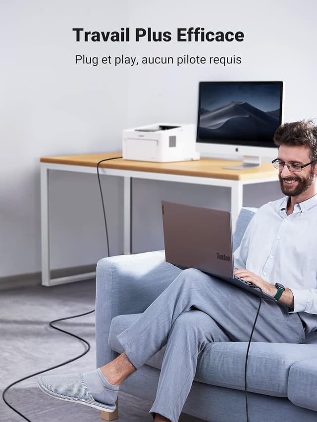 Thumbnail 6 de UGREEN cĂąble imprimante 5 m đš