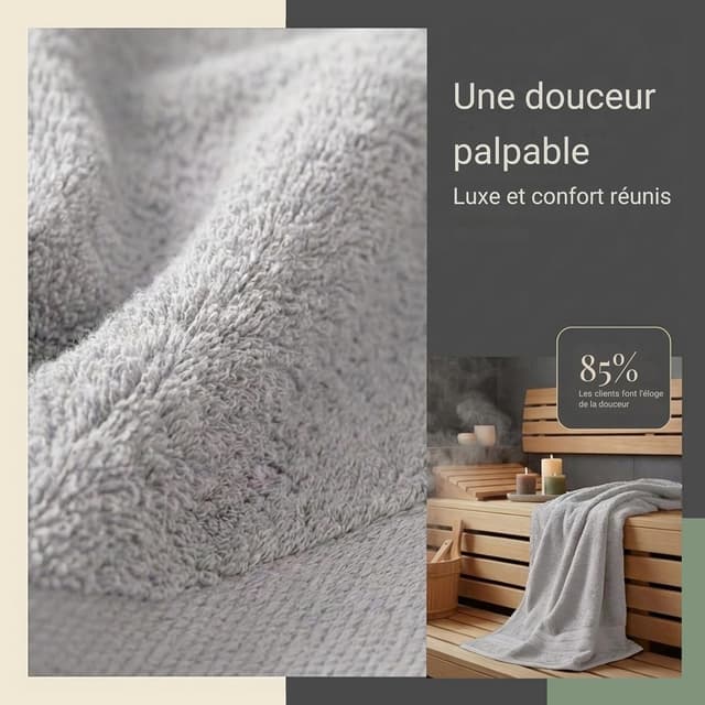 Thumbnail 4 de Komfortec Serviette de sauna XXL 80 x 200