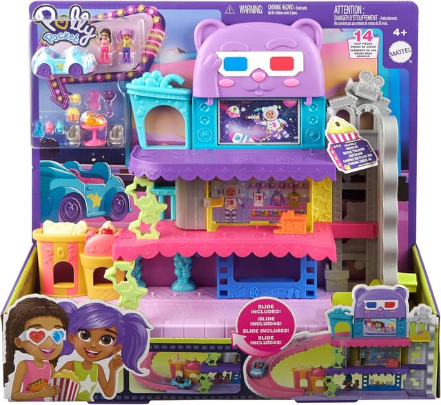 Thumbnail 5 de Polly Pocket Pollyville Drive-In Movie Theatre Playset