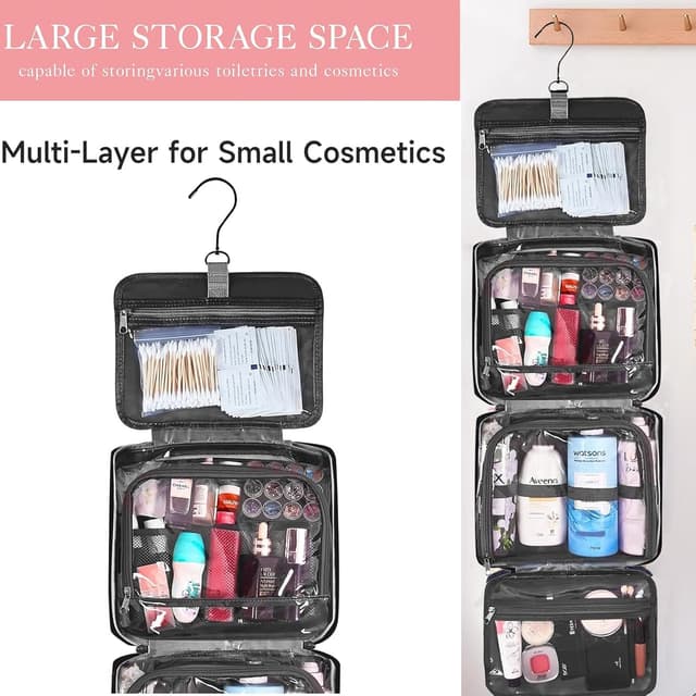 Thumbnail 6 de ANPTER Hanging Toiletry Bag Large Pink