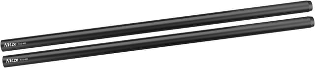 Detalle de Nitze 15mm Rod R15-400 (40 cm) aus eloxierter Aluminiumlegierung mit M11 Innengewinde – 2er-Set