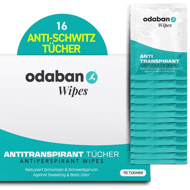 Imagen de odaban Antitranspirant Wipes 16 Stück en OfertitasTOP