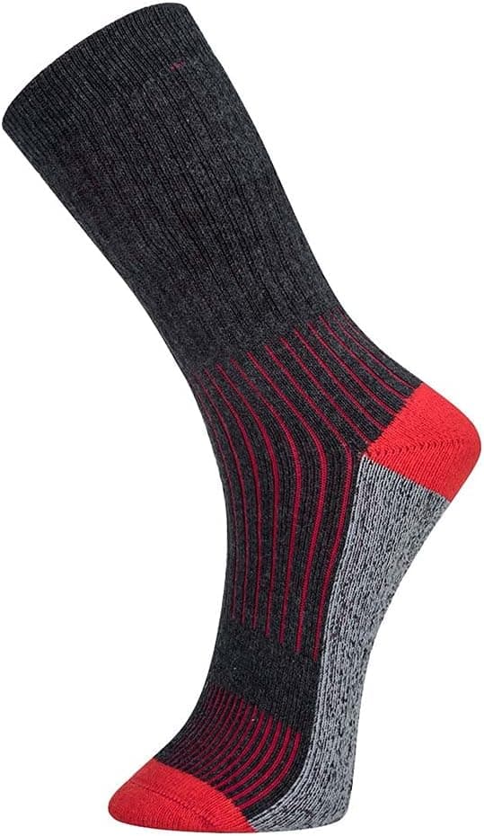 Detalle de Portwest SK12BKR39-43 : chaussettes de randonnée noir (taille 39-43)