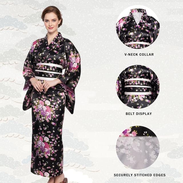 Thumbnail 3 de Conjunto Yukata Kimono Mujer 115 cm