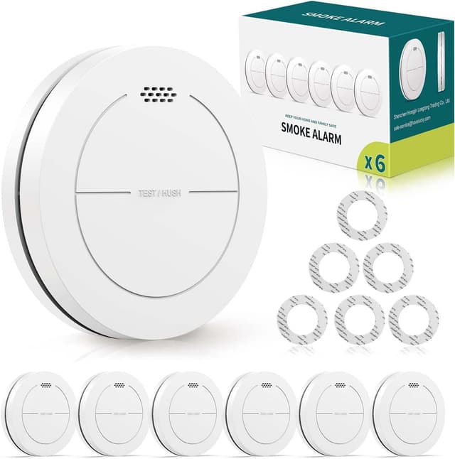 Detalle de Rauchmelder 6er Set 10 Jahre Batterie 🚨