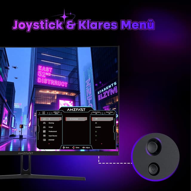 Thumbnail 6 de Amzfast AMZG32C1Q 32 Zoll Curved Gaming Monitor 180Hz