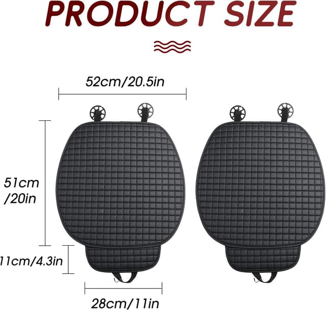 Thumbnail 4 de ZATOOTO Cojín Coche Conductor 2 Piezas impermeable