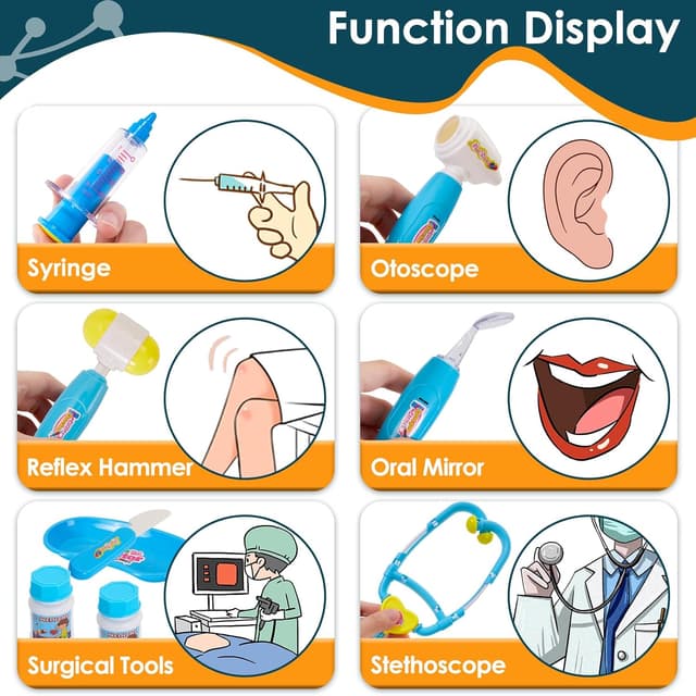 Thumbnail 2 de BUYGER 16 Pcs Kids Doctor Set