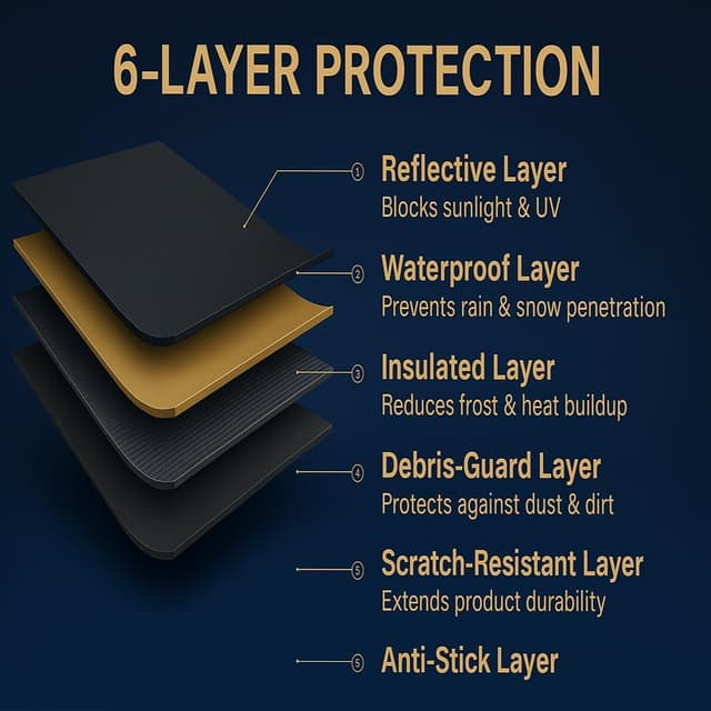 Thumbnail 1 de AuFiiy Frontscheibenabdeckung 158×125 cm