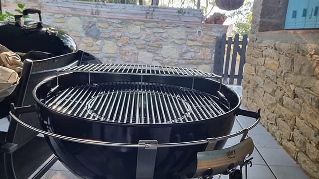 Detalle de GFTIME hinged round cooking grate replacement parts for Weber 57cm charcoal grills