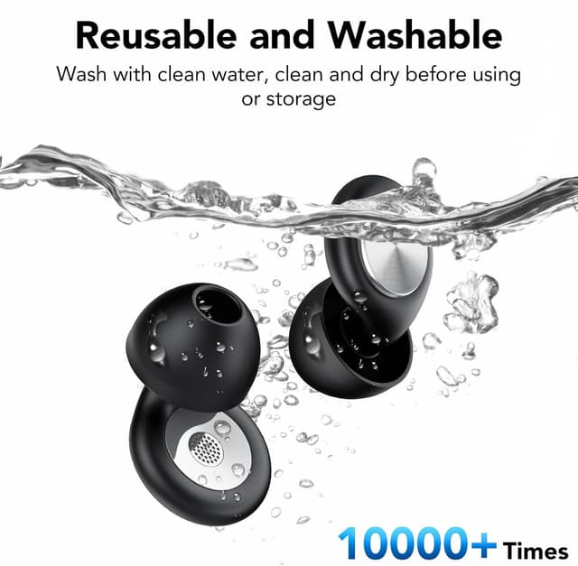 Thumbnail 5 de taopodo 2026 Bouchon d'oreille pour dormir Noir