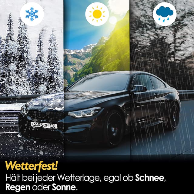 Thumbnail 6 de CARSOFIX Kennzeichenhalter Rahmenlos mit Klett