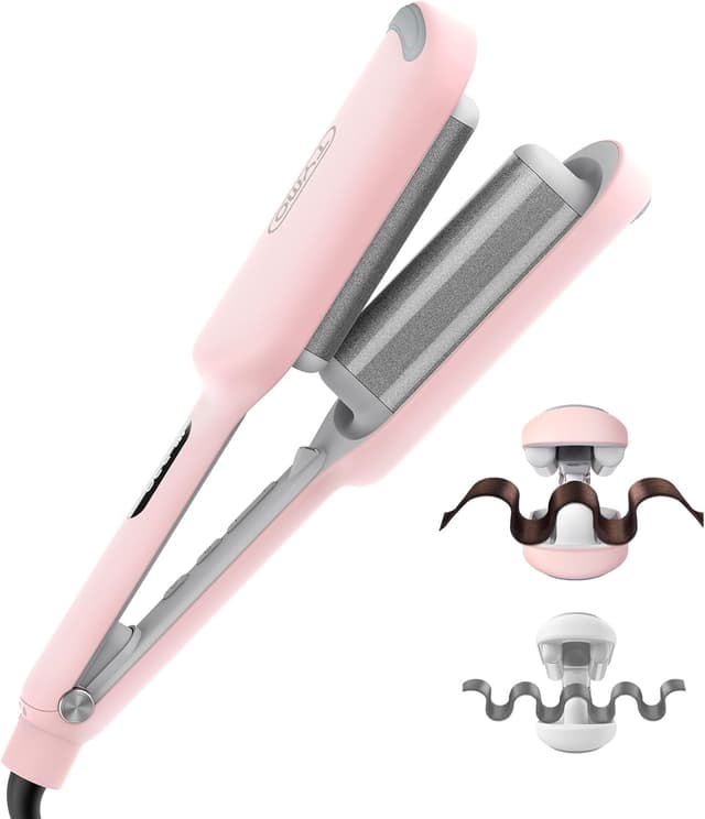 Thumbnail 6 de TYMO ROVY 32mm Hair Waver Crimper – ionic wave curling iron with ceramic tourmaline barrel