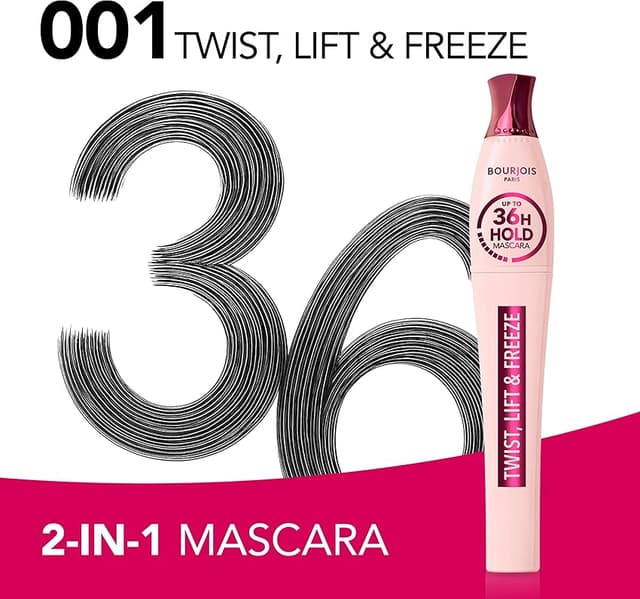 Detalle 1 de Bourjois Twist, Lift & Freeze Máscara 8 ml 🎀