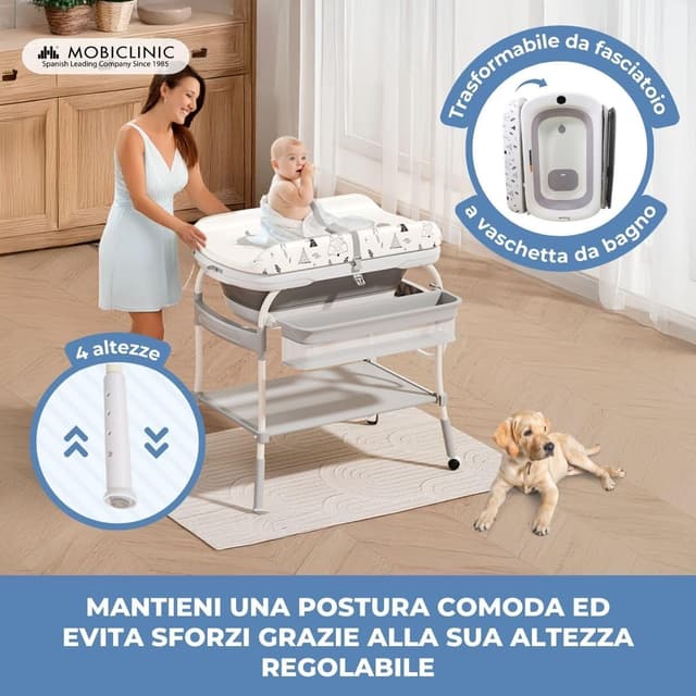 Thumbnail 3 de Mobiclinic® kids Trendy fasciatoio 2 in 1 50 kg