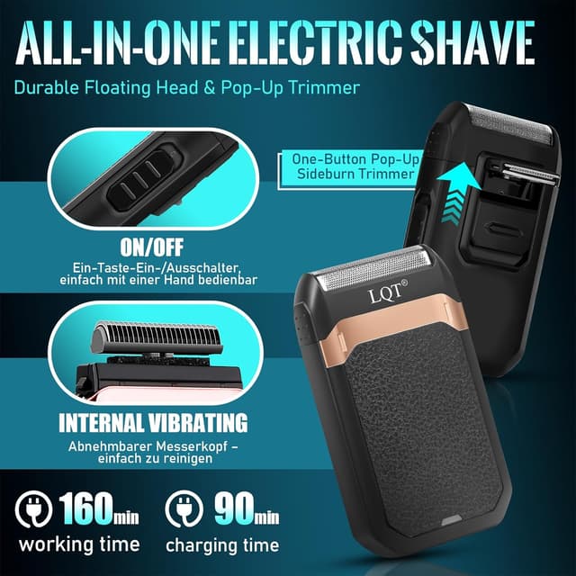 Thumbnail 5 de Hair Clippers Set Cordless Trimmer with LED Display