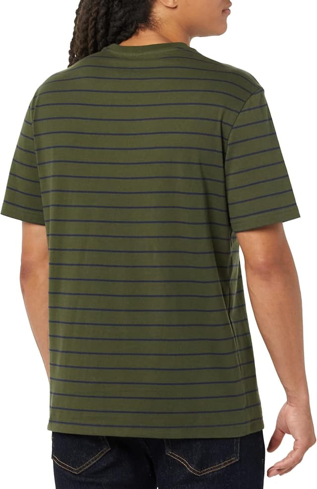 Detalle de Amazon Essentials Men’s Short-Sleeve Crewneck T-Shirt (Lightweight Cotton Jersey)