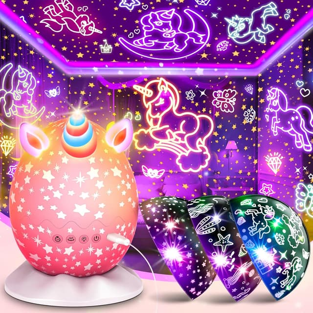 Detalle de Einhorn Nachtlicht Projektor 4 in 1