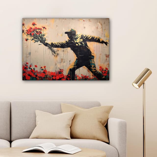 Thumbnail 2 de Impression sur toile 80x60 cm MuchoWow Street art